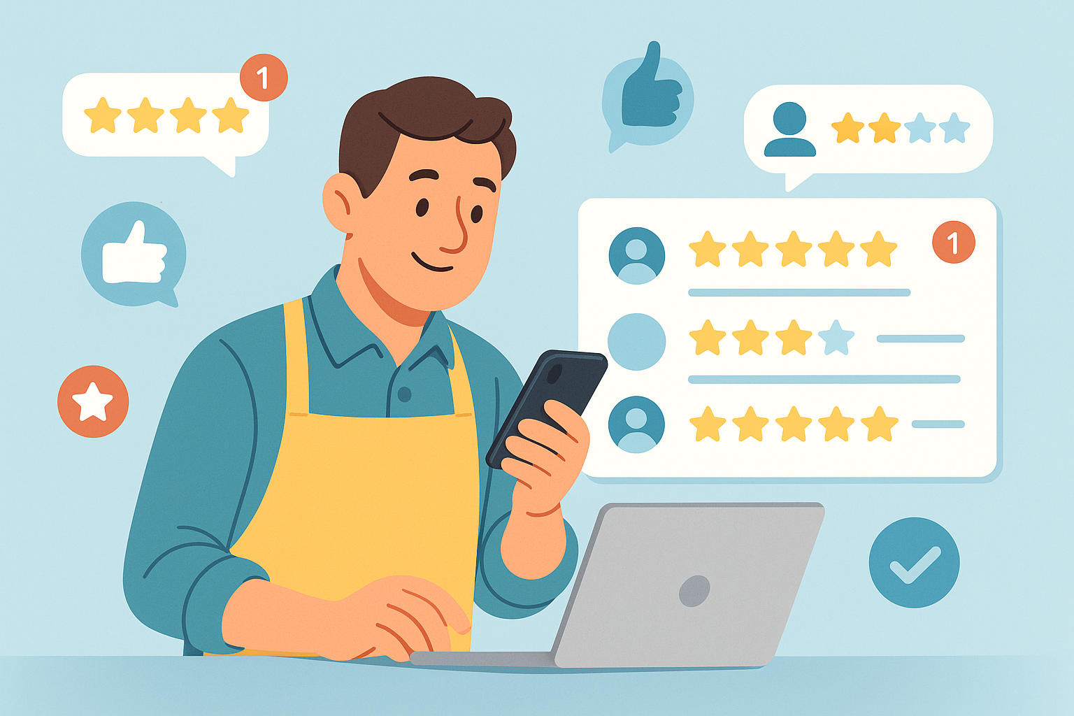 Illustratie bij continu reviews verzamelen