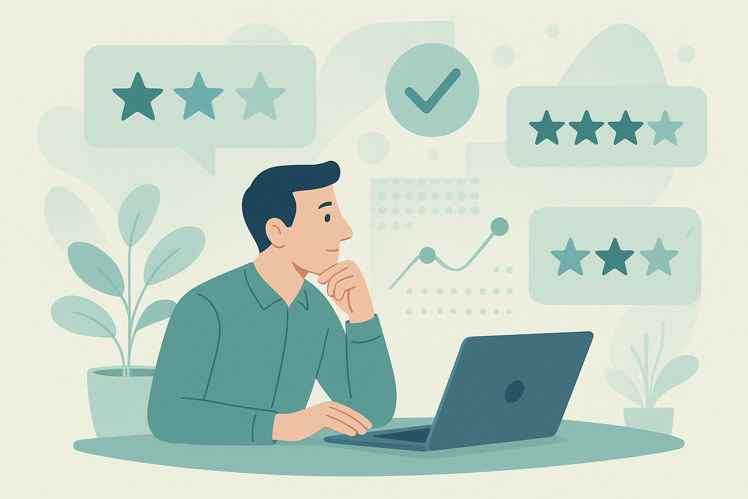 Illustratie van resultaten rond losse reviewacties